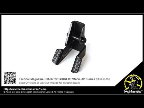 How to install Hephaestus Tactical Magazine Catch for GHK AK Series