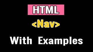 What is nav Tag in HTML? Learn HTML easy course!!!