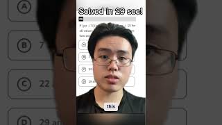 Solving a scary SAT math question in under 30 seconds pt.36 #sat #justusedesmos #desmos #speedrun