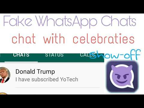 How to make fake WhatsApp chats conversation | Chat with Celebraties | WhatsFake | prank friends