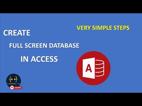 how to run Access form Automatically as Full Screen | Very Simple Methods.