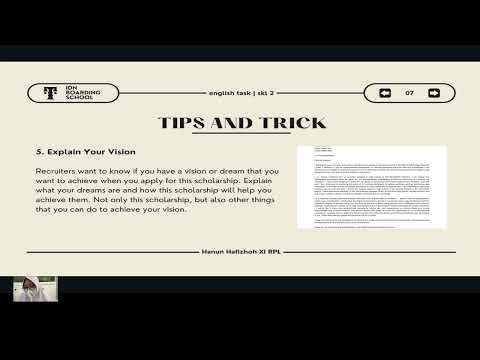 ENGLISH SKL 2 | MOTIVATIONAL LETTER