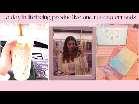 a day in life: dunkin, being productive, and target shopping