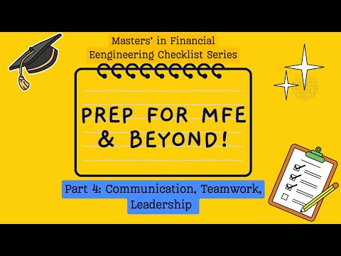 Pre-Arrival Prep for MFE- Soft Skills (Episode 4)
