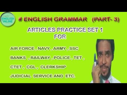ARTICLES- PRACTICE SET 1 FOR ALL COMPETITIVE EXAMS