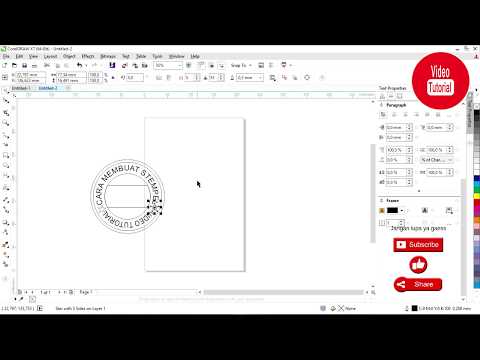 Cara mudah membuat stempel menggunakan Corel Draw