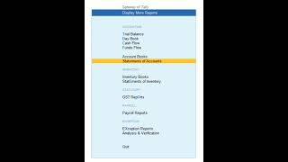 🔥How to view outstanding Report in Tally Prime 🤔#tally #shorts #trending