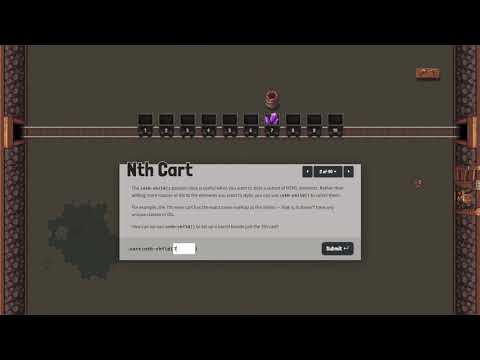 Nth Cart: A game for learning about the :nth-child() CSS selector | Trailer