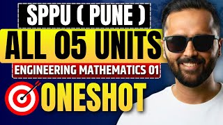 SPPU Engineering Mathematics 1| One Shot | All Units | 2024 Pattern | Pradeep Giri Sir