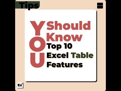 Use Table To Better Manage Information