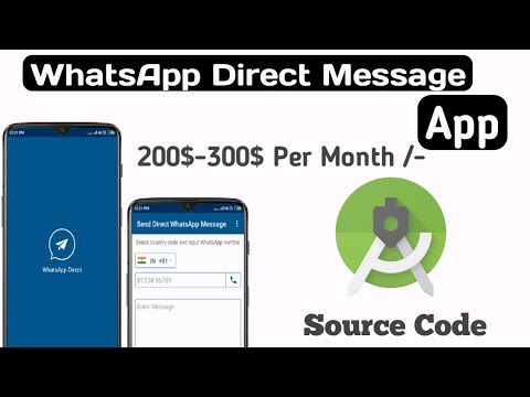 WhatsApp Direct Message App Free Android Studio Source Code || Earn 100$ - 200$ Per Month With Admob