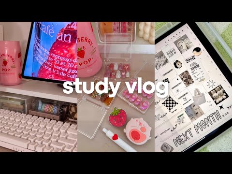study vlog 🍥 productive vlog, new year planning, trying japanese snacks