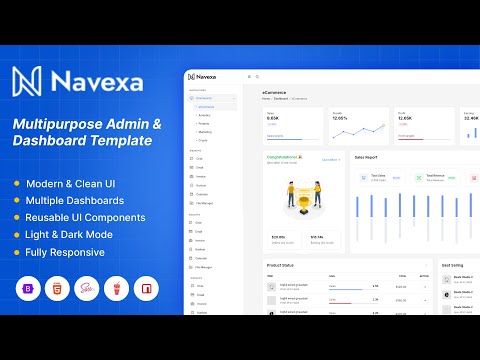 Complete Responsive Admin Dashboard Template | Built with Bootstrap 5, HTML5, CSS3 & JavaScript