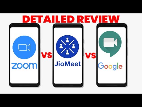Jio Meet vs Zoom App vs Google Meet | Zoom App Vs Google Meet | Jio Cloud | Details Comparison