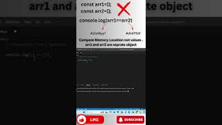 console.log([] == []) | JavaScript Tricky Question Explained in 30 Seconds