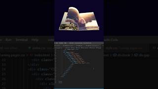 Flip Book On Click Create by HTML CSS || Creative design Using css #shorts