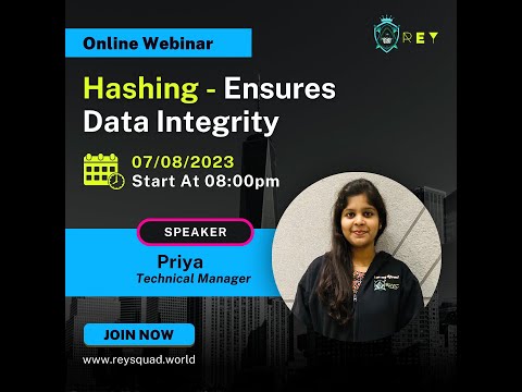Hashing - Ensures Data Integrity