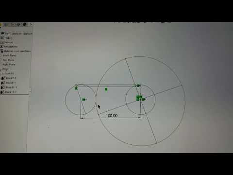 Simulating gears of different sizes using blocks in Solidworks