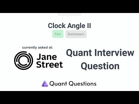 Clock Angle II  - Jane Street Quant Interview Question