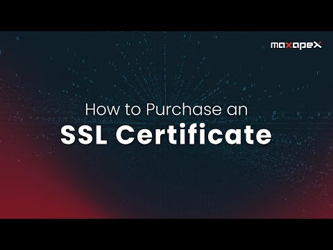 How to Purchase an SSL Certificate from MaxAPEX