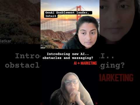 Introducing new AI? Obstacles and messaging. With GenAI Enablement leader at Intuit  #aiformarketing