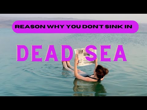 reason why you don't sink in dead sea