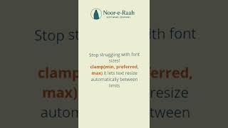 CSS clamp() for Perfect Responsive Fonts | Frontend Tips #31