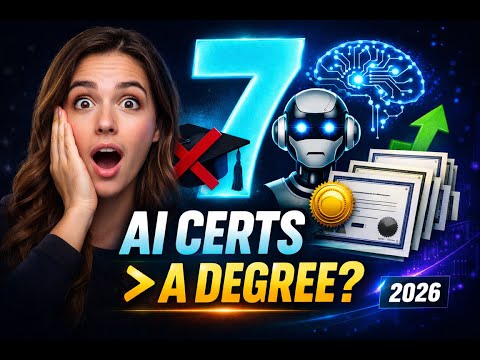 7 AI Certifications Worth More than a Degree in 2026