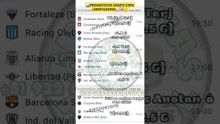 PRONOSTICOS GRATIS COPA LIBERTADORES📈📊⚽️💪 #predicciones #pronosticos #freepick #tipster