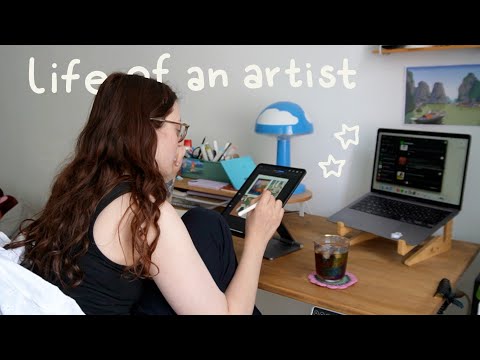 preparing for some time off 🦑 artist vlog