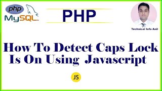 How To Detect Caps Lock 🔐 is On Using Javascript || How to Check Caps Lock On or Off
