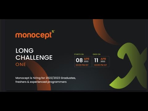 (Dazzling GCD Pair)     MONOCEPT LONG CHALLANCE  8 April to 11 April 2022