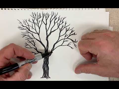 How to draw a tree using line