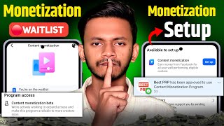 Facebook Content Monetization Waitlist 🤯 | Facebook New Update In content monetization