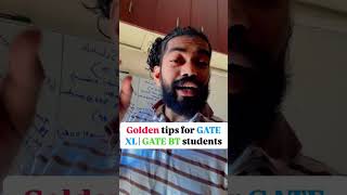 GOLDEN TIPS FOR GATE XL AND GATE BT STUDENTS #gatelifesciences #exampreparation #biology
