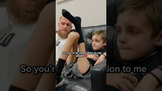 Jake Paul meets cancer fighter before fight against Mike Tyson.. ❤️ #paultyson #jakepaul #miketyson