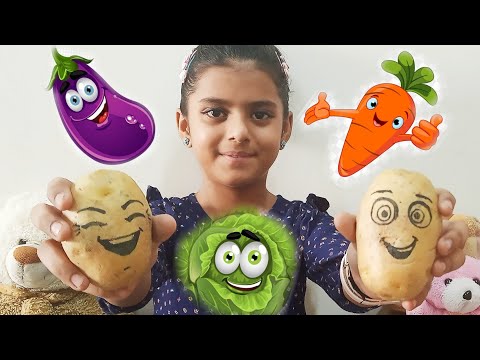 Allo kachaloo beta Kahan Gaye they  आलू कचालू बेटा कहा गए थे l how to speak poem by Vrindas basket