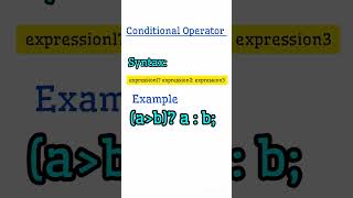 conditional Operator In C #clanguage #coding #programming