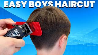 Basic Boys Haircut Tutorial | At Home Kids Haircut Lesson