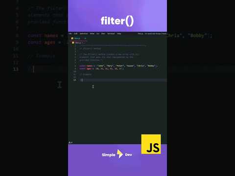 Learn how to Filter() Arrays in Javascript
