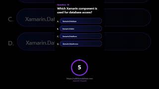 Which Xamarin component is used for database access