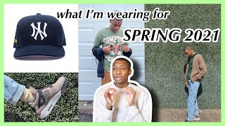 WHAT IM WEARING FOR SPRING 2021 *TRENDY SPRING STREETWEAR ITEMS* (Men's Fashion)