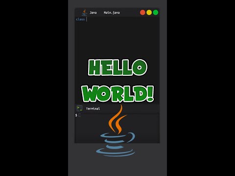 Hello World - Java - on shell #asmr #Shorts