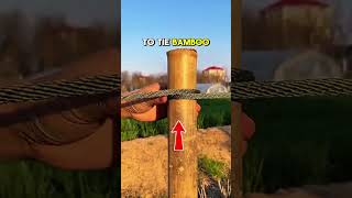 how to give bamboo rope #technology #moderntools #manufacturing