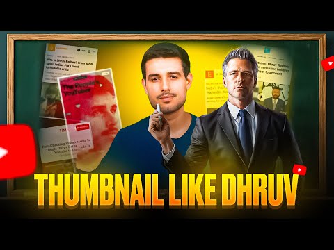 How i Created Thumbnail Like Dhruv Rathee With Mobile Phone