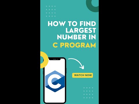 How to find the LARGEST number among TWO numbers in C Program || C Programming || EruditionTech