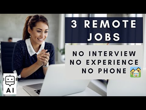 3 Remote Jobs! No Interview No Experience AI Work From Home Jobs 2025