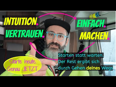 Starten statt warten! Deine Intuition kennt den Weg bereits - vertraue einfach darauf 🙂✌️