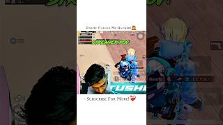 Enemy Called Me Hacker!🙇🏼 #shorts  #1v4clutch  #bgmi1v4