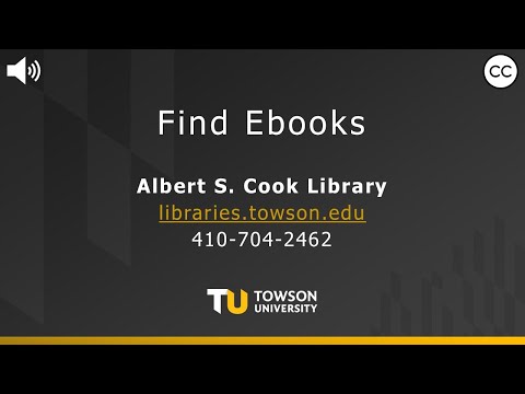 Find Ebooks with Cook OneSearch